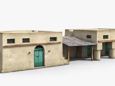 Arab x11 Low-poly 3D model