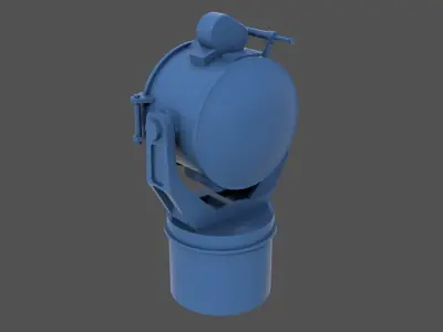 Yamato Search light 60cm - Commercial license - 1-100 scale 3D print model