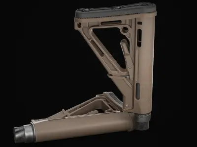 ButtStock Low-poly 3D model