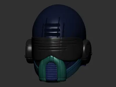 helmet high poly sculpt 3d printable 3D model