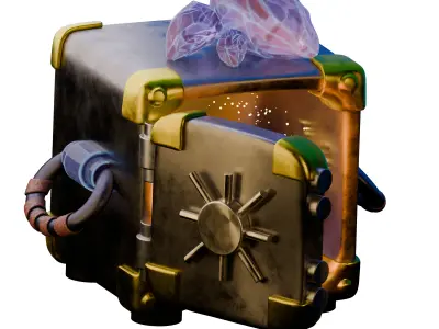 Stylized Fantasy Magic Props Pack 9 Game-Ready Assets Low-poly 3D model