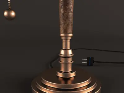 desk lamp Free 3D model 18