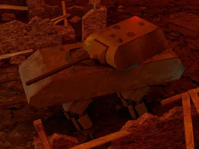 Robot Tank Mouse 3D model