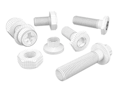 Bolts 3D model