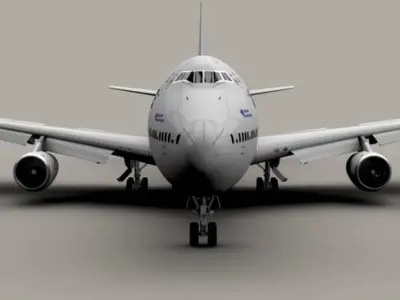 Boeing 747-200 Air France 3D model