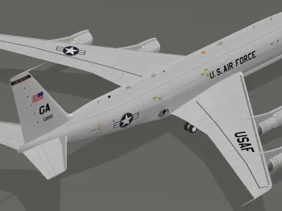 E-8C Joint STARS USAF 3D model