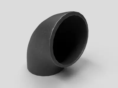 Elbow Pipe Short Radius 4 inches 3D model