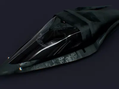 Sci Fi Flying Vehicle 3D model