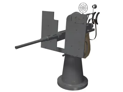 oerikon 20mm cannon 3D model