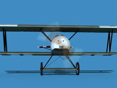Fokker D-VI V13 3D model
