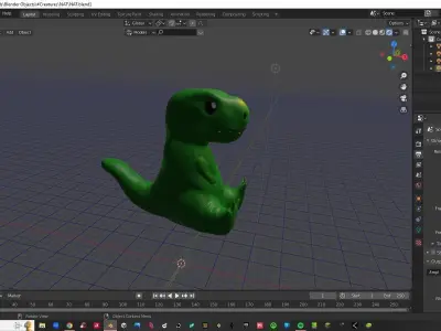 Dinosaur Small Low-poly 3D model