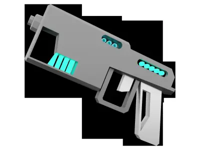3d  sci-fi small beam weapon icon 3D model
