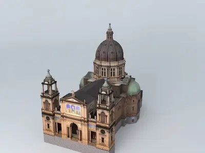 Metropolitan Cathedral of Porto Alegre Free 3D model
