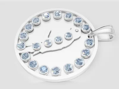 PARROT GOLD PENDANT 3D print model