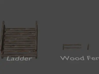 Sighiskor Village - Modular House Set Low-poly 3D model