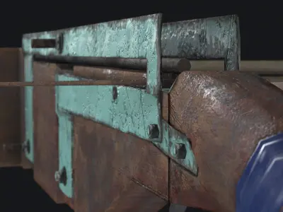 Weapon Crossbrow Gun Low-poly 3D model