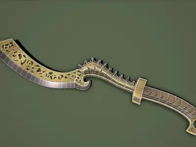 Pharaoh Sword Low-poly 3D model