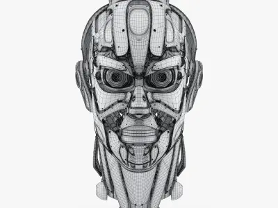 Cyber head 3D model 3D model