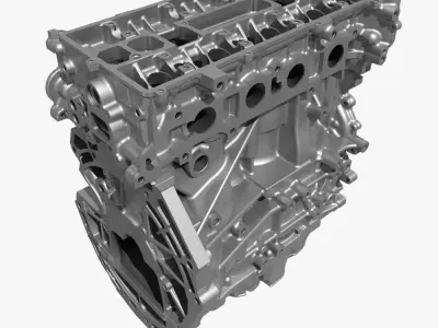4 Cylinder Engine Block 02 3D model