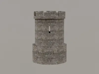 Free Medieval Tower Free low-poly 3D model