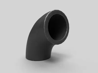 Elbow Pipe Long Radius 1 inch 3D model
