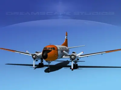 Martin 202 US Coast Guard 1 3D model