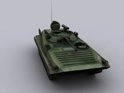 Infantry fighting vehicle Low-poly 3D model