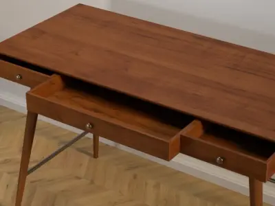 Modern Desk 05 Free low-poly 3D model