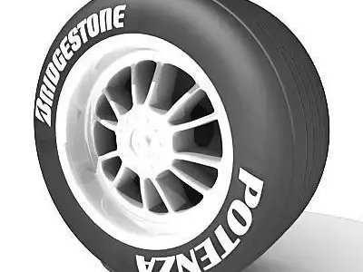 Potenza Bridgestone tire 3D model