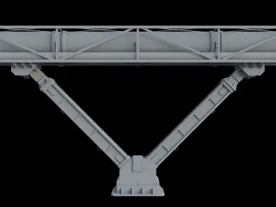 Industrial structure 3D model