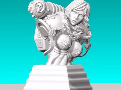 Wargaming bust of the honey  sister 3D print model purchase
