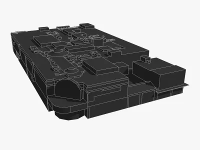 The Myer Center Brisbane Low-poly 3D model
