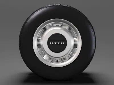 Iveco Daily Minibus rear wheel 2017 3D model