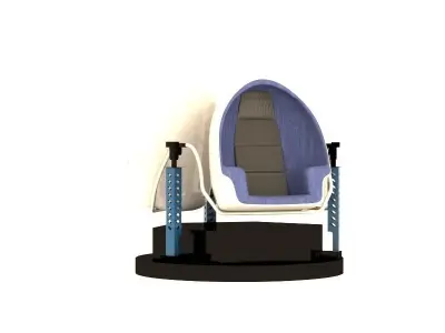 Hyundai VR seat game Low-poly 3D model