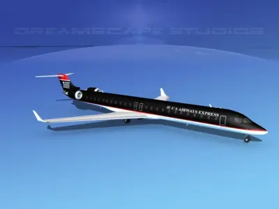 Bombardier CRJ1000 US Airways Express 3D model