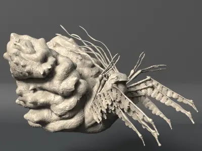 Sea Creature - Highpoly 3D model