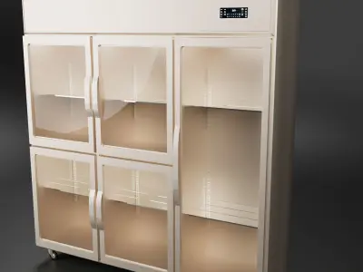 Commercial Restaurant Refrigeration Low-poly 3D model