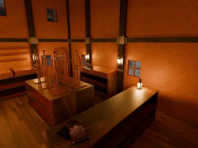 Medieval Armory Store 3D model