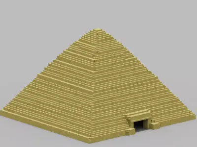 Pyramid egyptian Low-poly 3D model