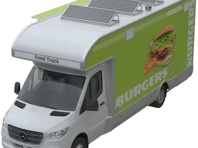 Food Truck Sprinter 3D model