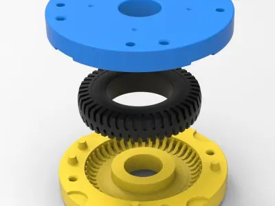 Mold for diecast tire 7 Scale 1 to 10 and 1 to 14 and 1 to 25 3D print model