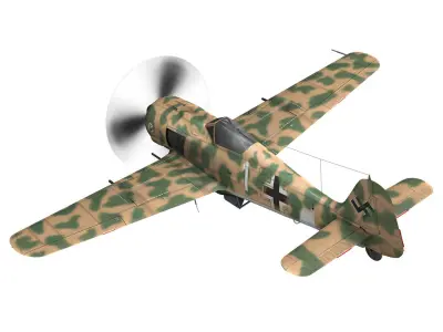 Focke Wulf - FW190 F8 - White 1 3D model