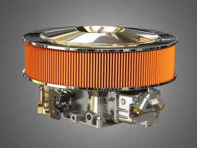 Holley Dominator Carburetor 3D model