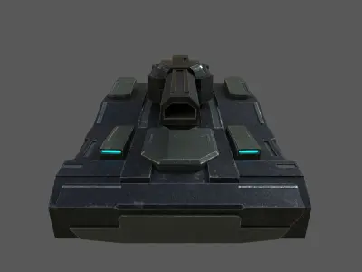 SCI FI WAR TANK II Low-poly 3D model