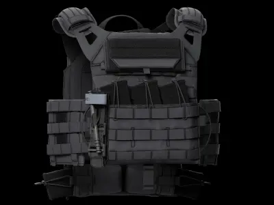 Plate Carriers CRYE JPC 2 V3 Low-poly 3D model