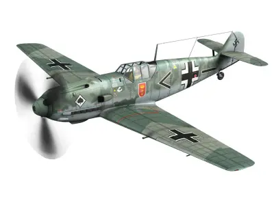 Messerschmitt - BF-109 E - JG 53 3D model