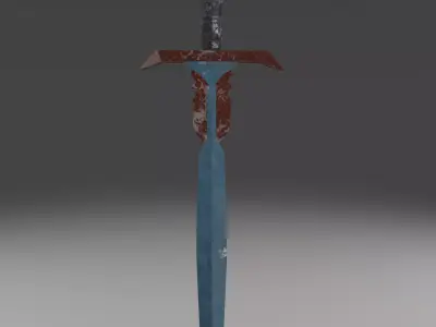 Stylized Sword Weapon PBR low-poly game ready Low-poly 3D model