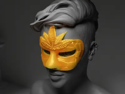 Prom Party Masquerade - Face Mask 3D print model