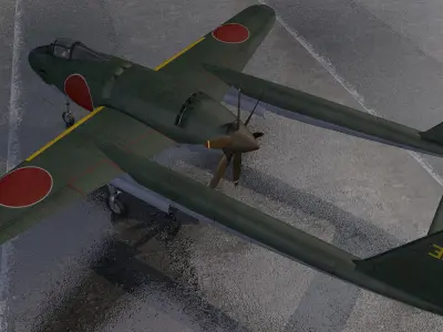 Mitsubishi J4M1 Senden - aka Luke 3D model