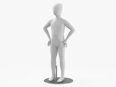 Clothing Mannequins Modular 07 3D model